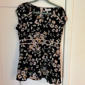 Motherhood Maternity Tie Back Floral Top